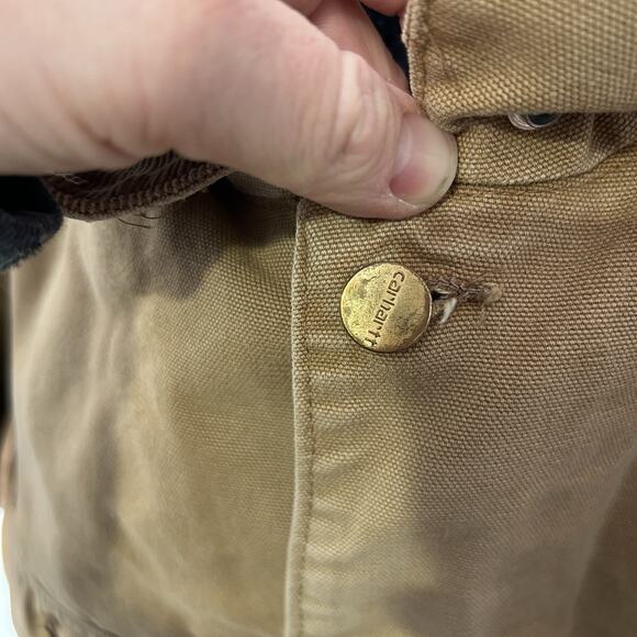 Vintage Carhartt Blanket-Lined Chore Coat “Brown” C01 BRN - Picture 4 of 10